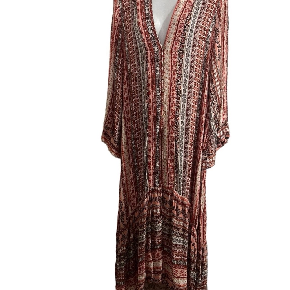 Miss Me Multicolor Patterned Swim Coverup